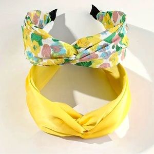 NEW: Spring Flower/Yellow Headband